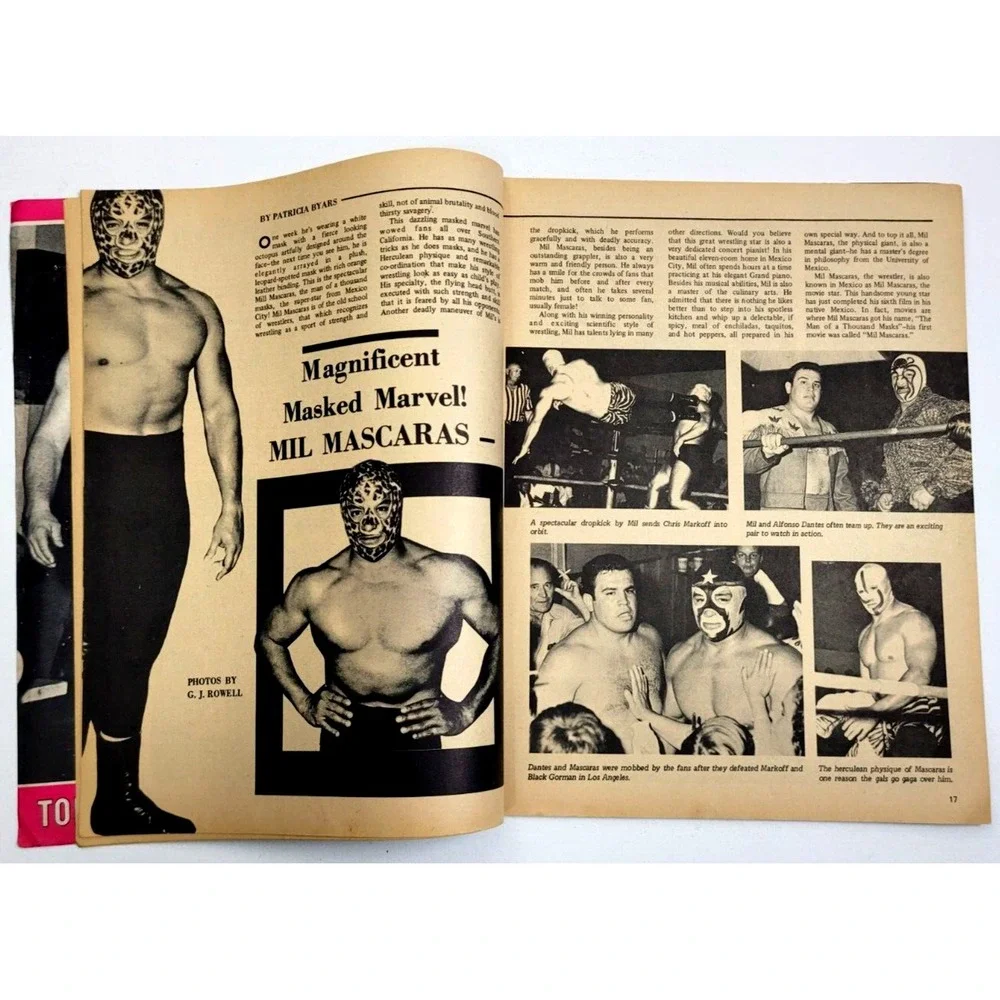 WRESTLING REVUE MAR 1970 - LUKE BROWN / MIL MASCARAS / JOHN SULLIVAN‎